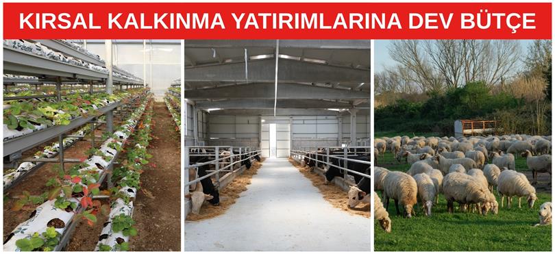 KIRSAL KALKINMA YATIRIMLARINA DEV BÜTÇE