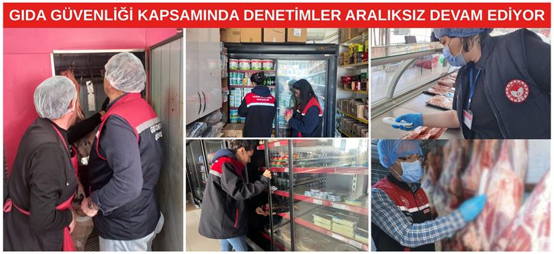GIDA GÜVENİLİRLİĞİ KAPSAMINDA DENETİMLER ARALIKSIZ DEVAM EDİYOR