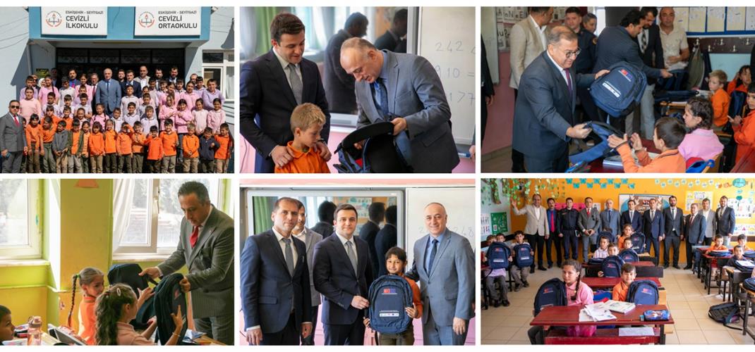 ESKİŞEHİR’DE ÖĞRENCİLERE 500 ÇANTA HEDİYE EDİLDİ
